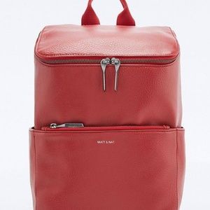 Matt & Nat Backpack - red / Bordeaux colored